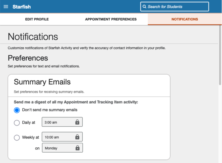 Set Your Email Notifications Office of Academic & Career Success UW